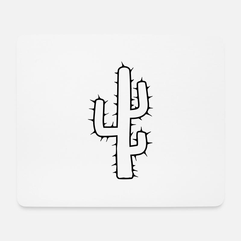 large cactus desert thorn - Mouse Pad (horizontal) - white