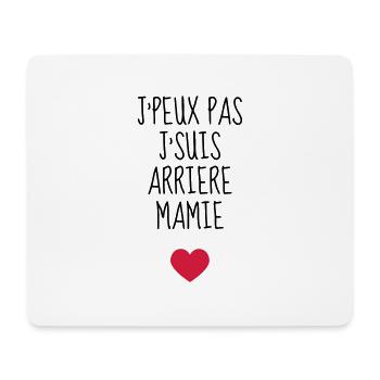 Arrière Mamie / Mamy / Grand Mère / Famille - Tapis de souris (format paysage) - blanc - Devant