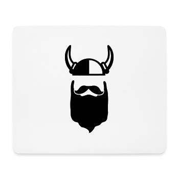 Wikinger - Mousepad (Querformat) - Weiß - Vorne