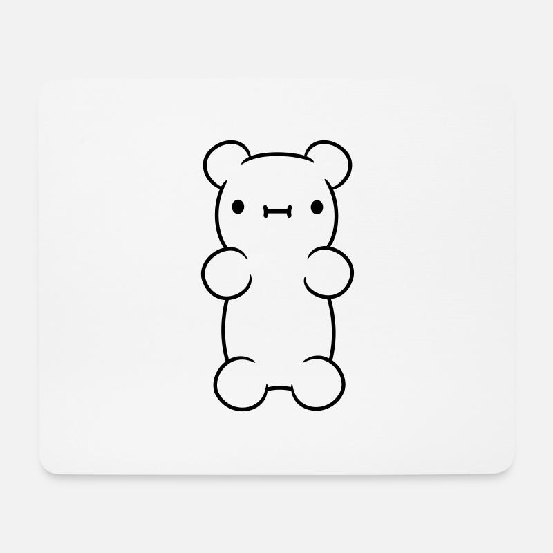 Niedliches kleines Gummibaerchen - Mousepad (Querformat) - Weiß