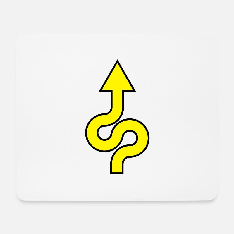 ArrowYellow - Mouse Pad (horizontal) - white