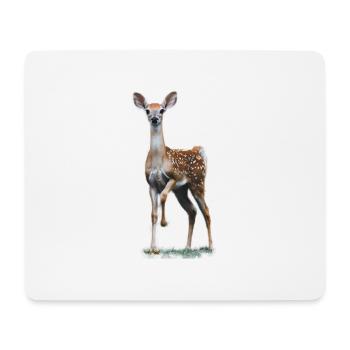 deer - fawn - Mouse Pad (horizontal) - white - Front