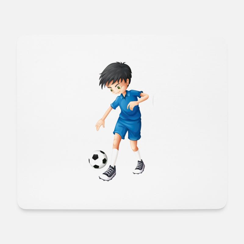 Soccer - Mousepad (Querformat) - Weiß