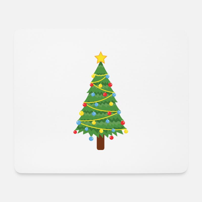 Weihnachtsbaum - Mousepad (Querformat) - Weiß