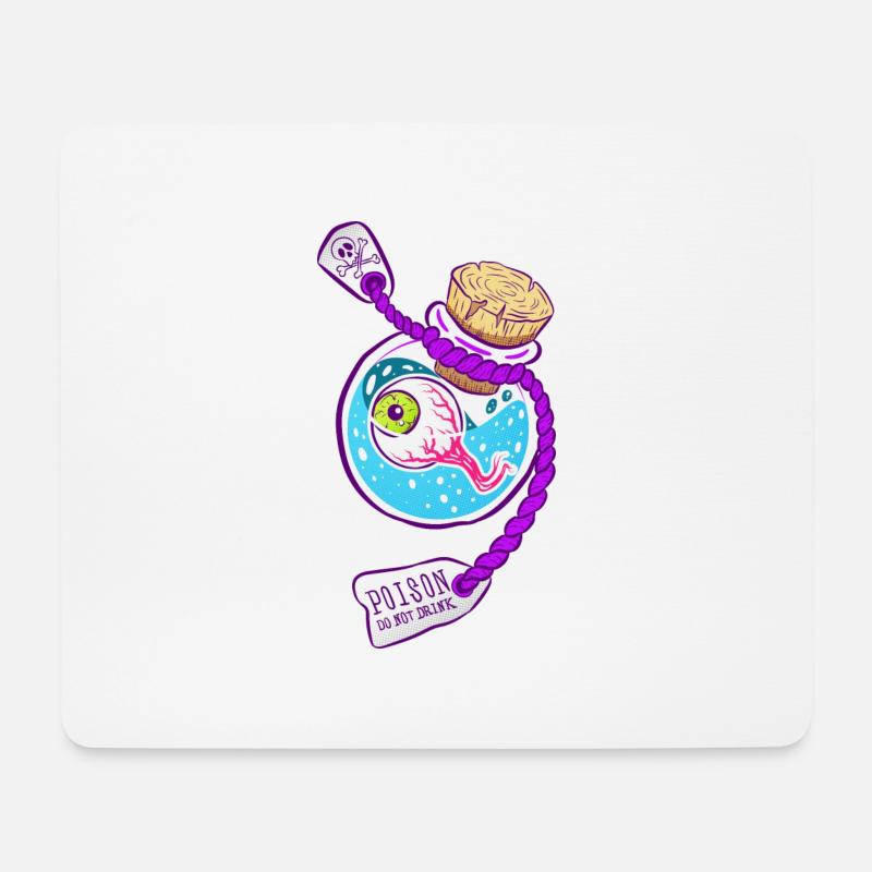 Poison Eye - Mousepad (Querformat) - Weiß