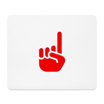 Index rouge - Tapis de souris (format paysage) - blanc - Devant