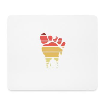 Bigfoot Is Real And He Tried To Eat My Ass, Funny - Tapis de souris (format paysage) - blanc - Devant