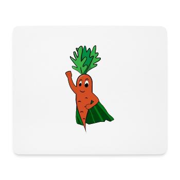 Möhre Superfood Vegan regional Alleskönner - Mousepad (Querformat) - Weiß - Vorne