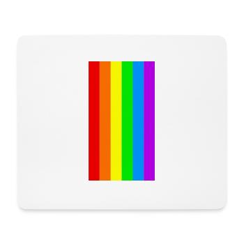 PRIDE RAINBOW ARC-EN-CIEL LGBT DRAPEAU FLAG CADEAU - Tapis de souris (format paysage) - blanc - Devant