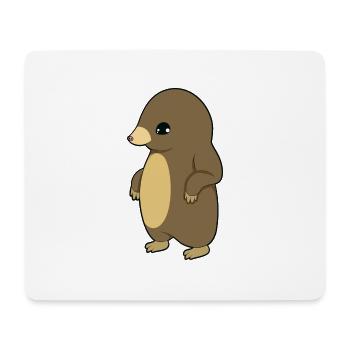 Taupe - Tapis de souris (format paysage) - blanc - Devant
