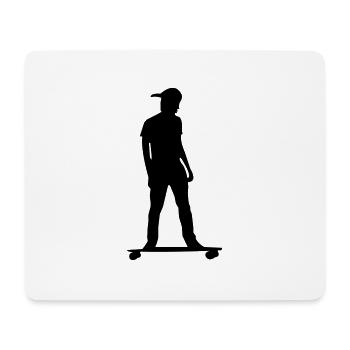 skater - Mousepad (Querformat) - Weiß - Vorne