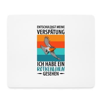 Vogelbeobachtung Vögel Beobachten Birding Vogel - Mousepad (Querformat) - Weiß - Vorne