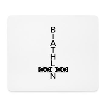 Biathlon Ski - Mouse Pad (horizontal) - white - Front