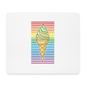 Eis - Mousepad (Querformat) - Weiß - Vorne