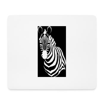 Zebra | Wildlife | Zoo | Africa - Mouse Pad (horizontal) - white - Front