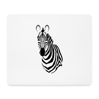 Zebra | Wildlife | Zoo | Africa - Mouse Pad (horizontal) - white - Front