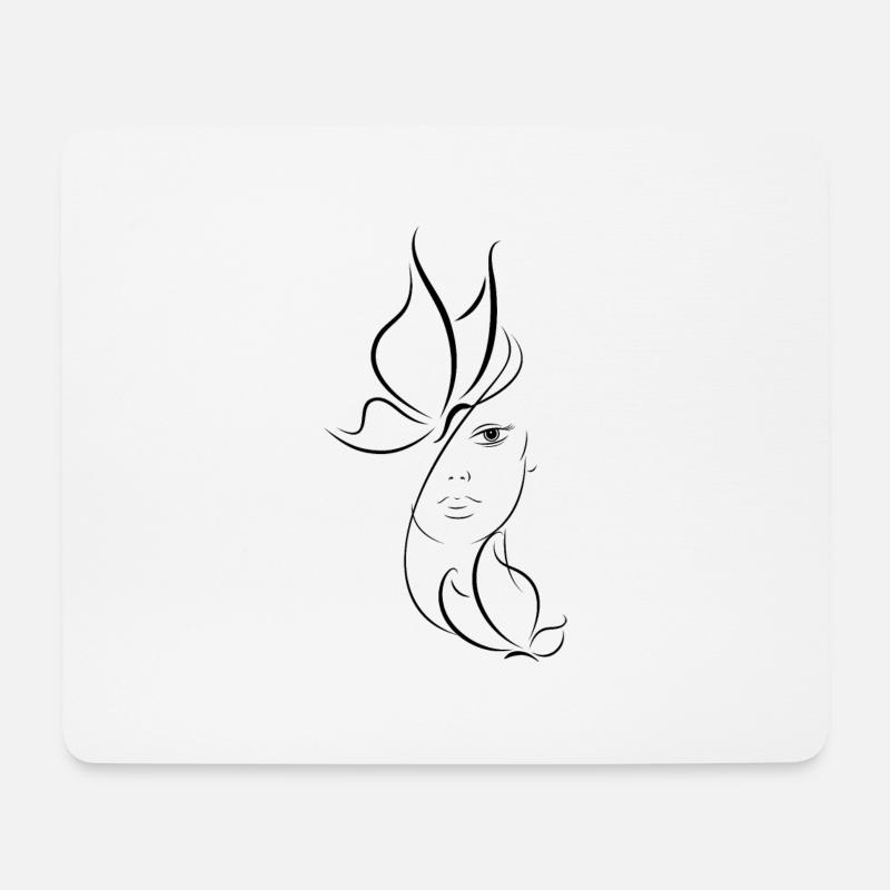 Butterfly Soul - Mouse Pad (horizontal) - white
