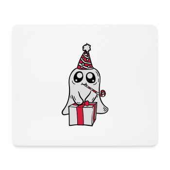 Little Ghost celebrates its birthday - Mouse Pad (horizontal) - white - Front