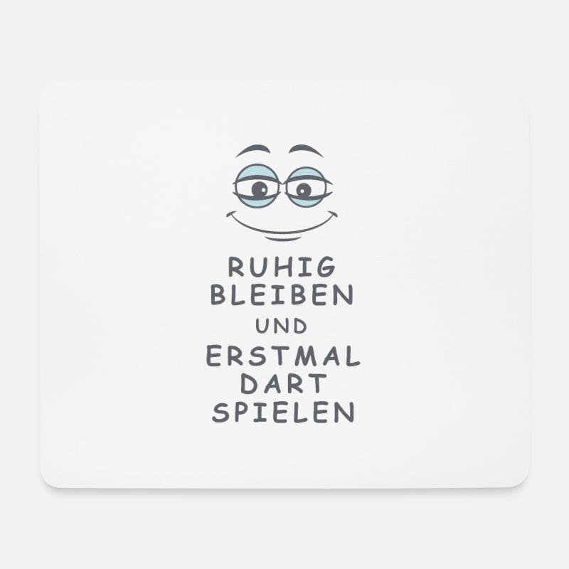 Dart spielen 2 - Mousepad (Querformat) - Weiß