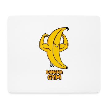 Baban fort et humour - Tapis de souris (format paysage) - blanc - Devant