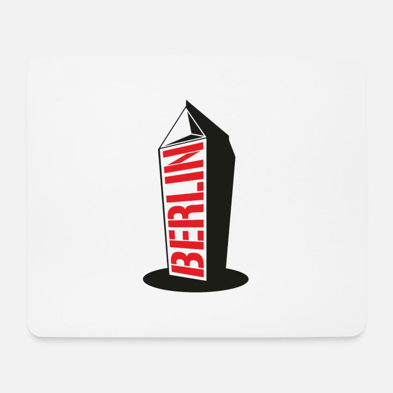 Berliner Milchbübchen - Mousepad (Querformat) - Weiß