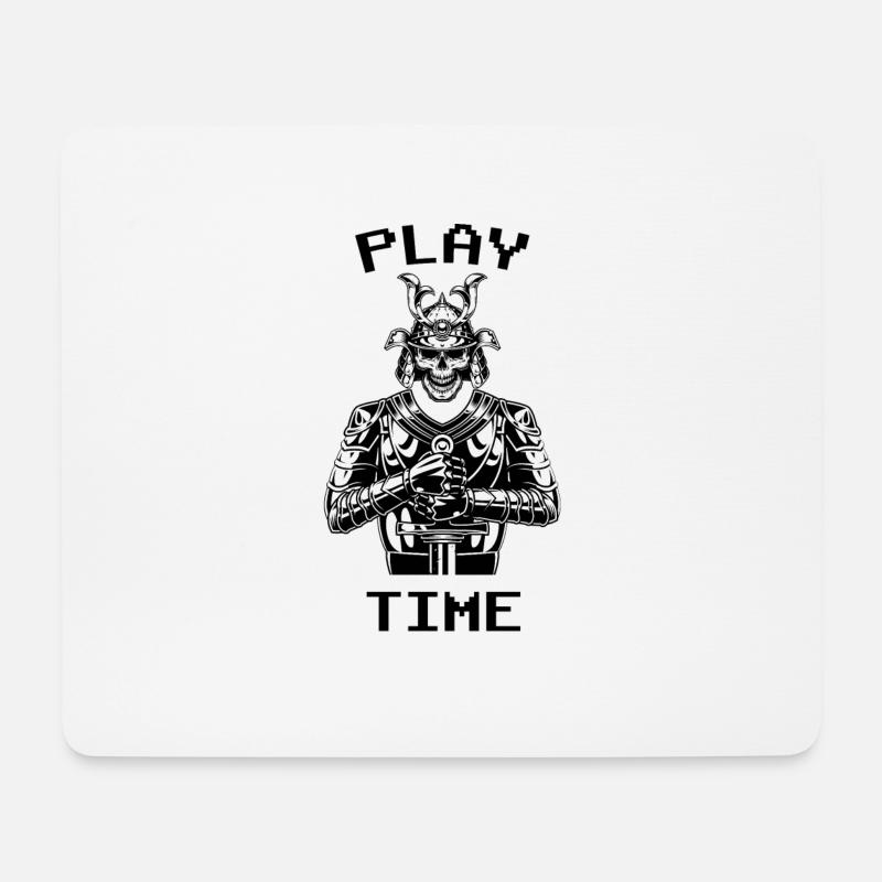 Skelett - Mousepad (Querformat) - Weiß