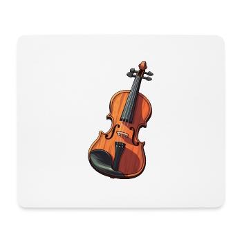 Violine im Comic Stil - Mousepad (Querformat) - Weiß - Vorne
