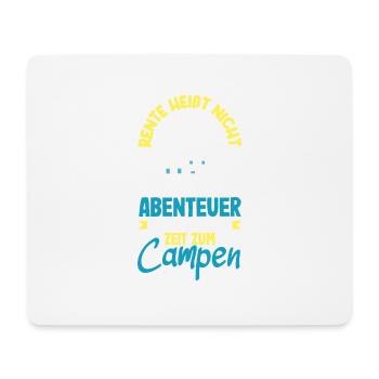 Rente heißt Zeit zum Campen - Mousepad (Querformat) - Weiß - Vorne