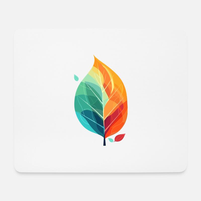 Leaf of life - Mousepad (Querformat) - Weiß