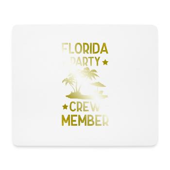 Équipe de fête en Floride - Tapis de souris (format paysage) - blanc - Devant