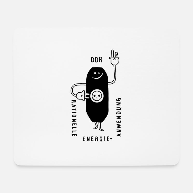 GDR Energy Black - Mouse Pad (horizontal) - white