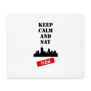 Keep Calm and Say Gude - Mousepad (Querformat) - Weiß - Vorne