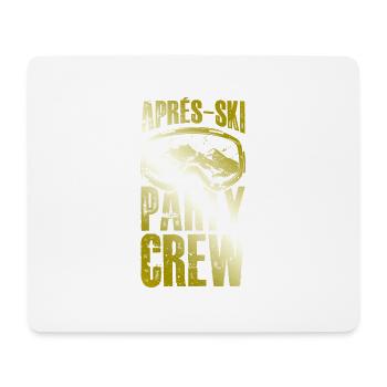Apres Ski Party Crew Ski Brille - Mousepad (Querformat) - Weiß - Vorne