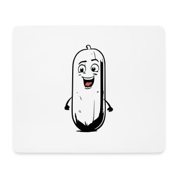 Comic Cucumber - Mouse Pad (horizontal) - white - Front