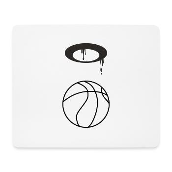 Basket-ball 5 0 05 - Tapis de souris (format paysage) - blanc - Devant