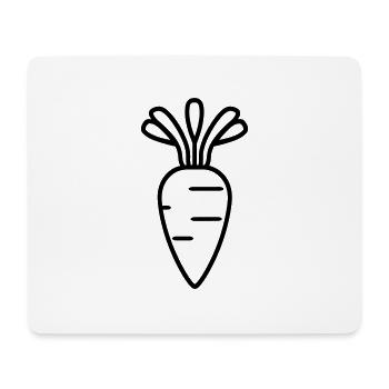 Carotte - Tapis de souris (format paysage) - blanc - Devant
