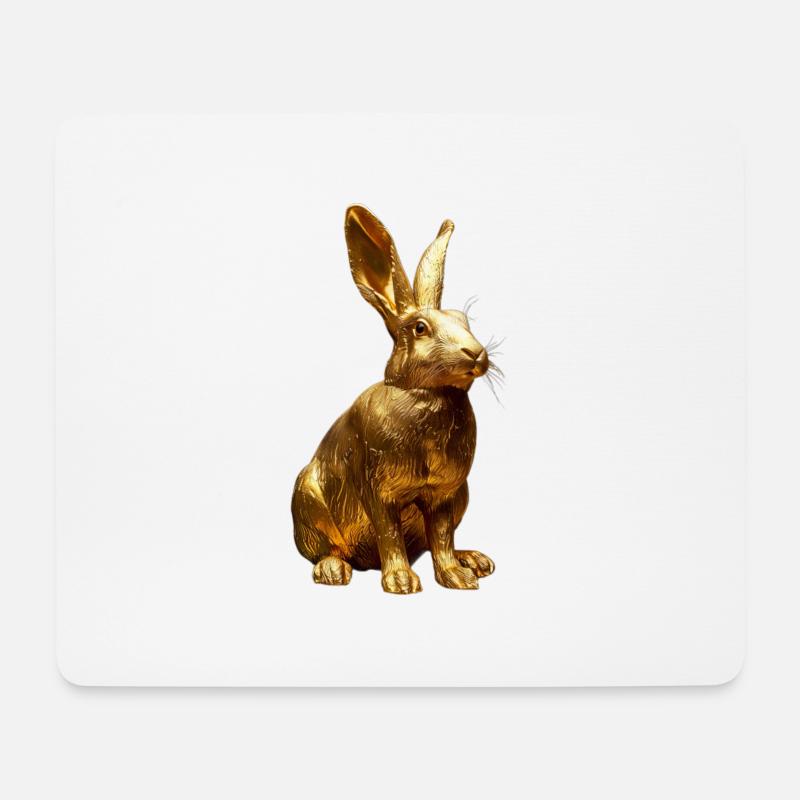 Kaninchen - Mousepad (Querformat) - Weiß