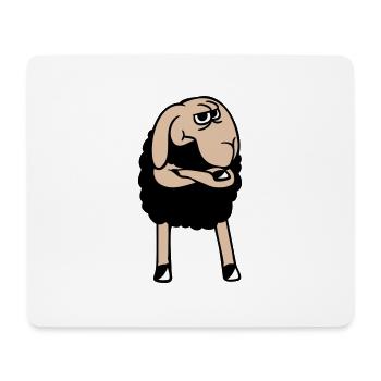 Black Sheep Crossed Arms Insulted Sour - Mouse Pad (horizontal) - white - Front