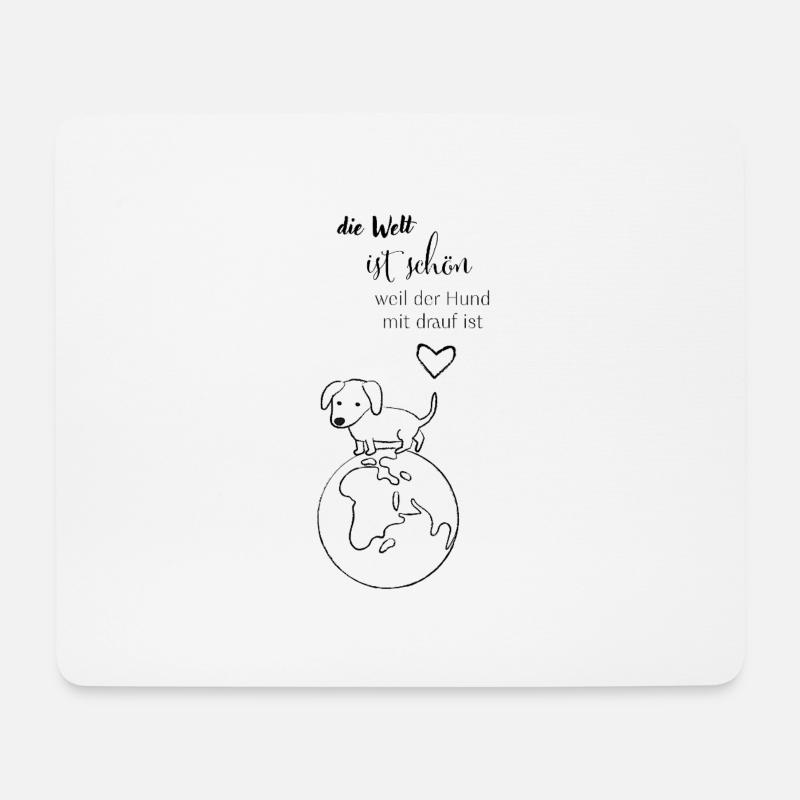 schöne Welt - Mousepad (Querformat) - Weiß