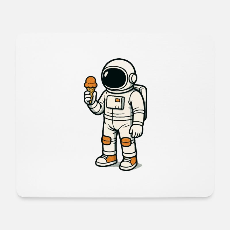 Astronaute - Tapis de souris (format paysage) - blanc