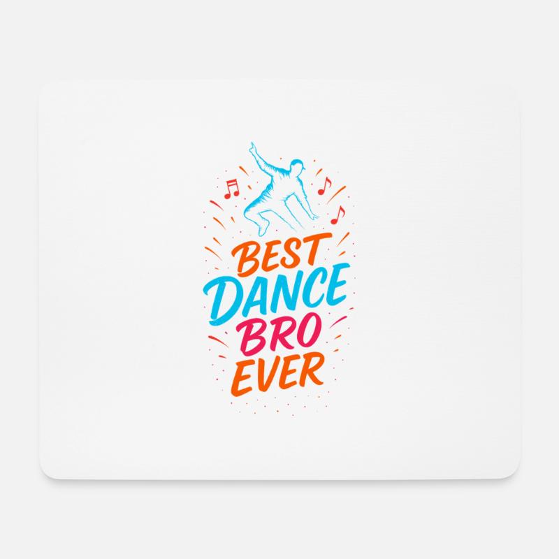 Bester Tanzbruder aller Zeiten - Mousepad (Querformat) - Weiß