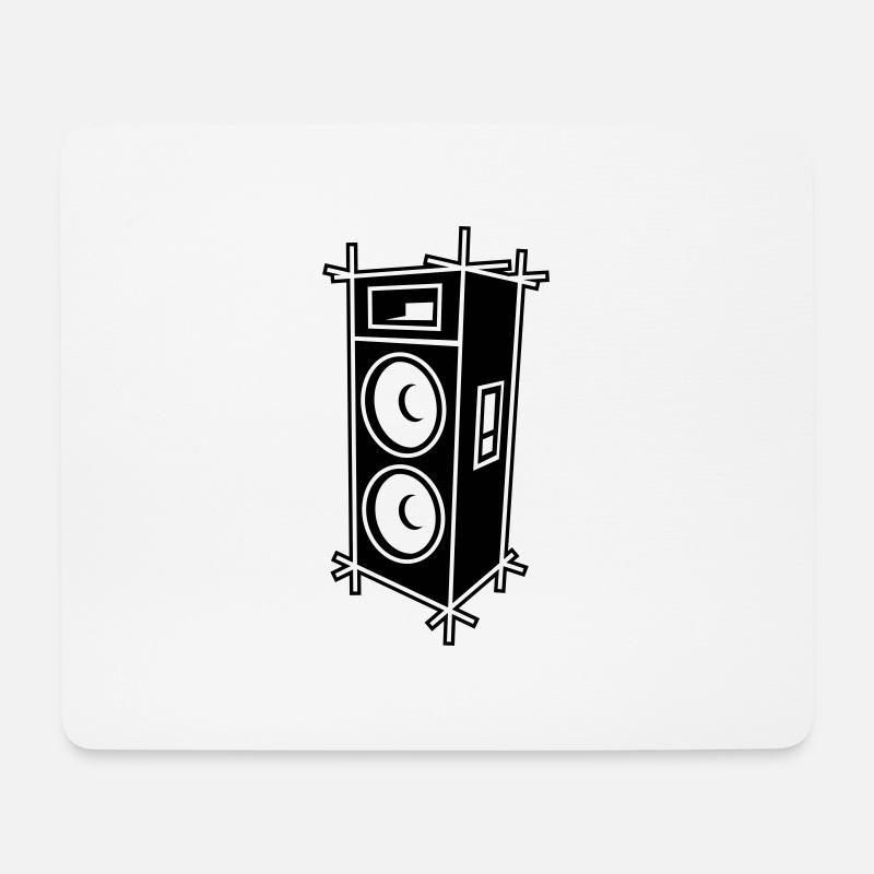 enceinte_inv - Mousepad (Querformat) - Weiß