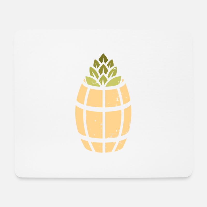 Pineapple Logo - Mouse Pad (horizontal) - white