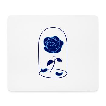 Blaue Rosen Logo - Mousepad (Querformat) - Weiß - Vorne