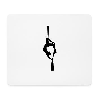Soie aérienne / Tissu - Tapis de souris (format paysage) - blanc - Devant