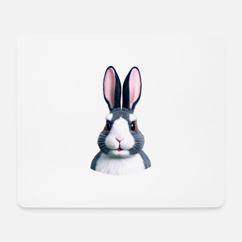 Hase - Nicht nur an Ostern - Mousepad (Querformat) - Weiß
