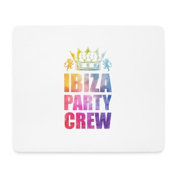Ibiza Party Crew Spruch - Mousepad (Querformat) - Weiß - Vorne