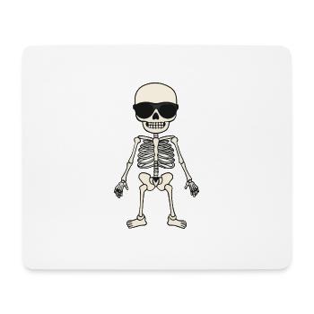 Skeleton Comic Halloween Cool - Mouse Pad (horizontal) - white - Front