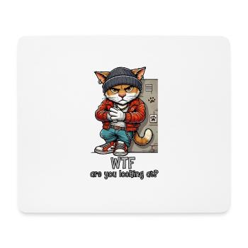 WTF regardez-vous ? - Tapis de souris (format paysage) - blanc - Devant