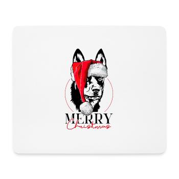Père Noël Kelpie australien Joyeux Noël Wilsigns - Tapis de souris (format paysage) - blanc - Devant
